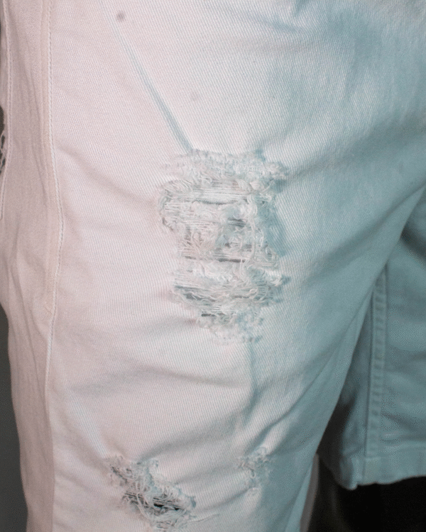 BERMUDA MASCULINA DOCTHOS JEANS ESTONADO BRANCO 40 - Imagem 3