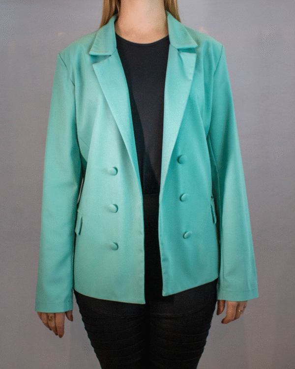 BLAZER SOLTO ALFAIATARIA VERDE ÁGUA FLOR DE LIS GG