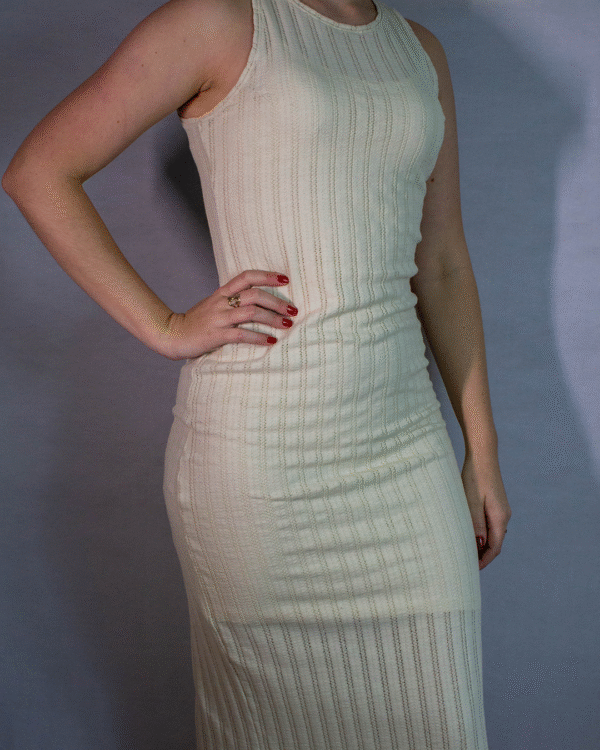 VESTIDO SOLTO MAXI MIDI OFF WHITE NºM - Imagem 2