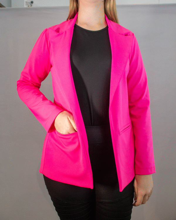 BLAZER FEMININO ROSA BODYFIT