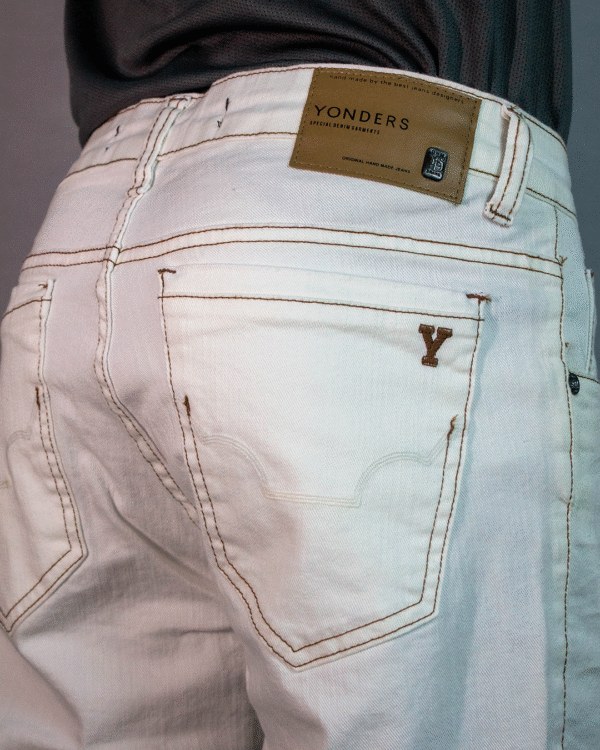 CALÇA JEANS MASCULINA YONDERS OFF WHITE - Imagem 4