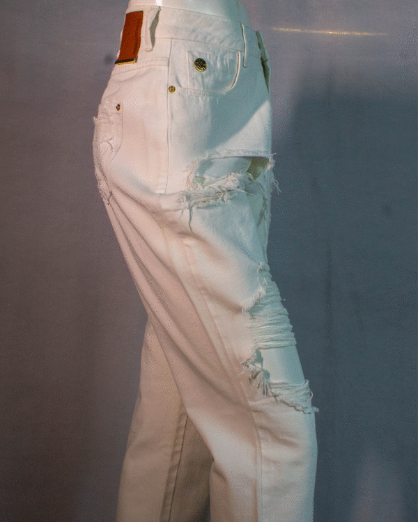 CALÇA JEANS FEMININA BRANCA SARJA LOLITA FORUM Nº40 - Imagem 7