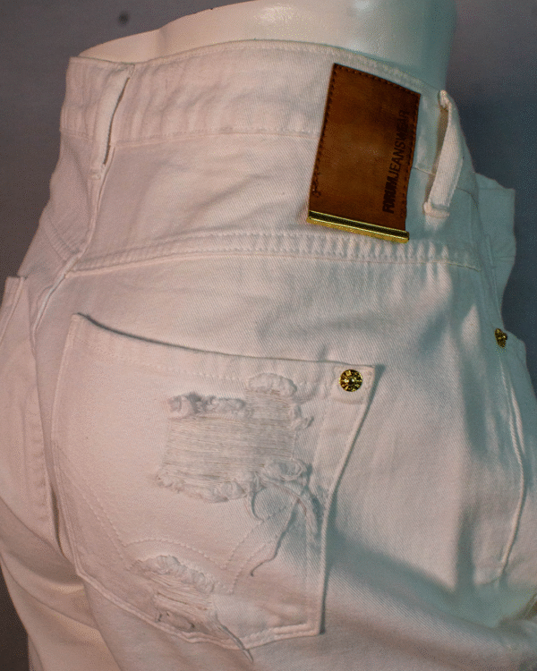 CALÇA JEANS FEMININA BRANCA SARJA LOLITA FORUM Nº40 - Imagem 5