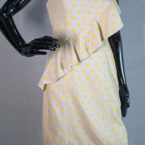 VESTIDO JUSTO CURTO LINHO/AMARELO M