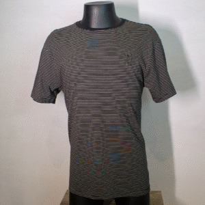CAMISA WIDE MC PRETO LISTRADO DLZ NºP