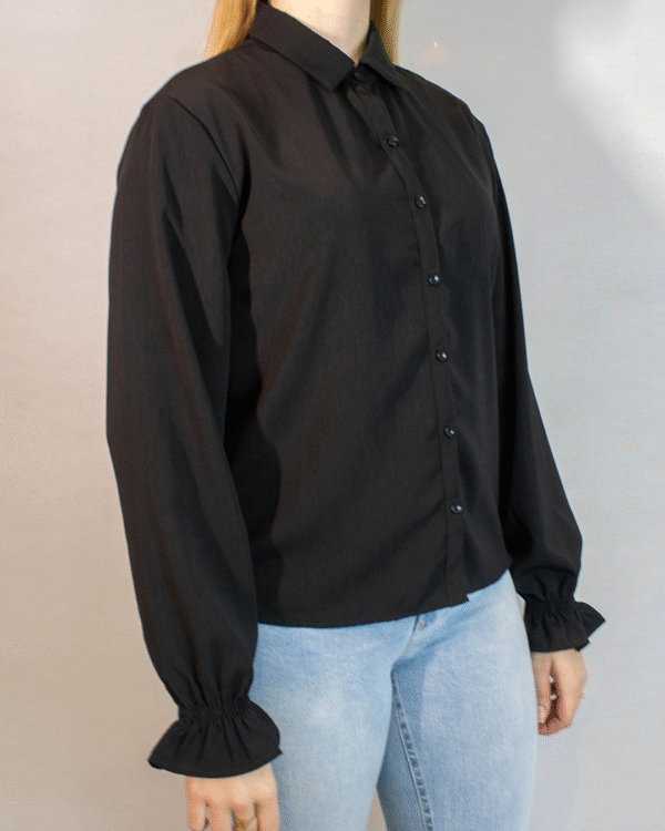 CAMISA SOCIAL FEMININA CARLOS BRUSMAN PRETA M - Imagem 2