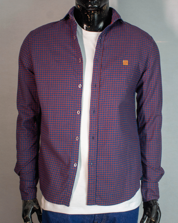 CAMISA MASCULINA MANGA LONGA BRUSMAN XADREZ PP - Imagem 6