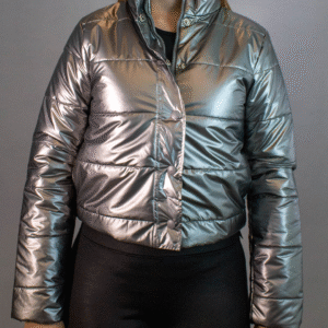 JAQUETA PUFFER FEMININA METALIZADO NEGA RIO P