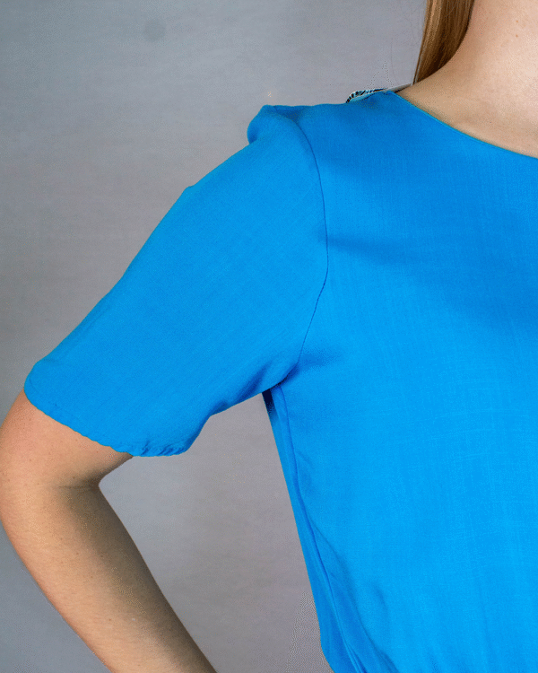VESTIDO CURTO AZUL NEGA RIO NºM - Imagem 4
