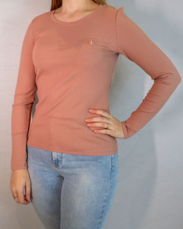 BLUSA JUSTA GOLA REDONDA FEMININO NºG - Imagem 4