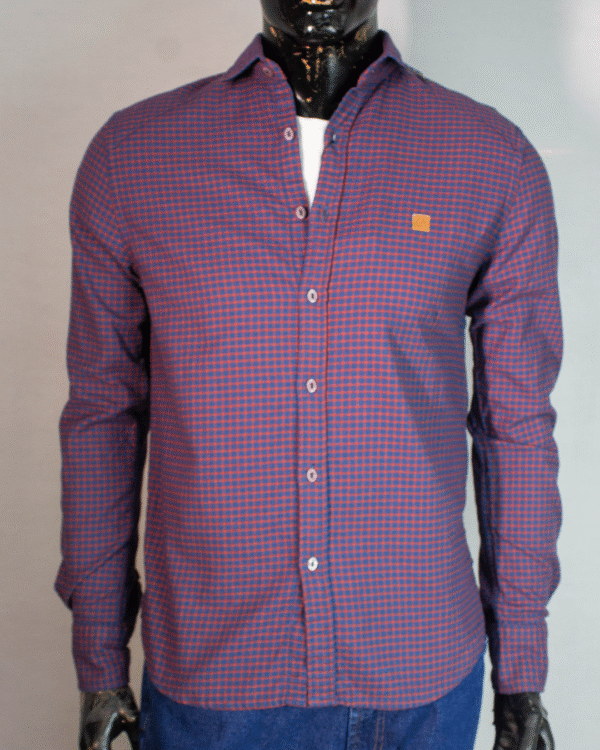 CAMISA MASCULINA MANGA LONGA BRUSMAN XADREZ PP