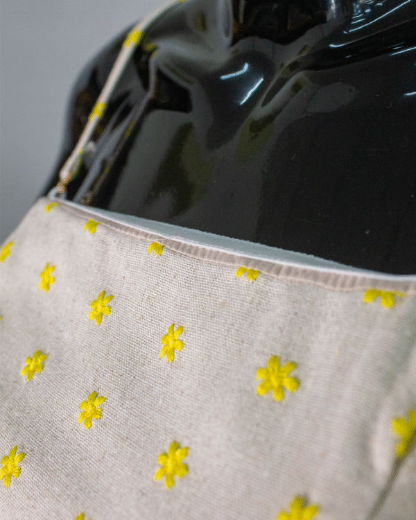 VESTIDO JUSTO CURTO LINHO/AMARELO M - Imagem 3