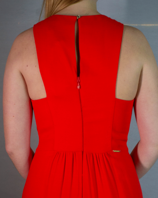 VESTIDO SOLTO MC MAXI MIDI VERMELHO VIBRANTE G - Imagem 6