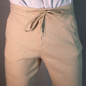 BERMUDA SARJA COM ELASTANO  BEGE MARFIM