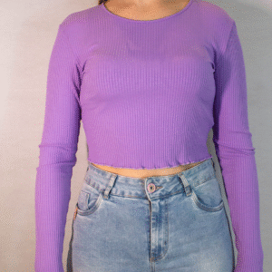 BLUSA CROPPED JUSTA FLOR DE LIS NºG