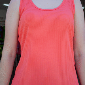 TOP CROPPED JUSTO FEMININO FLOR DE LIS ROSA PAPAYA