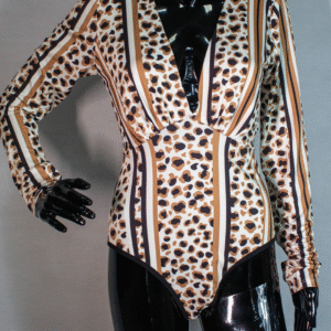 BODY FLOR DE LIS ANIMAL PRINT G