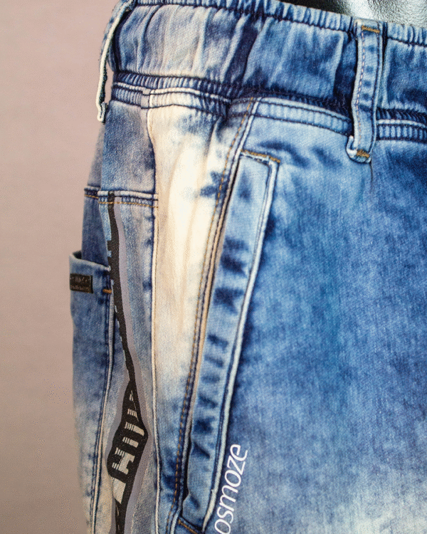 CALÇA JEANS MASCULINA JOGGER SKINNY nº46 - Imagem 5