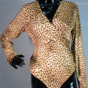 BODY JUSTO FLOR DE LIS ANIMAL PRINT CHITA