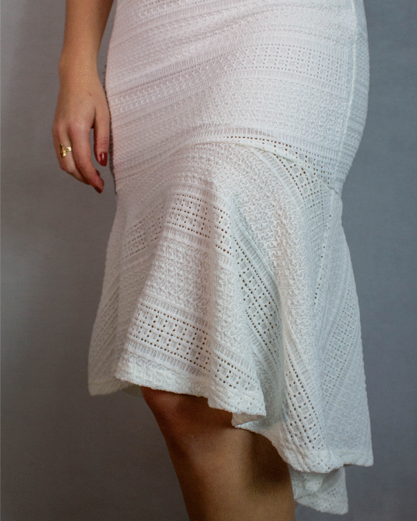 VESTIDO MIDI JUSTO MC OFF WHITE P - Imagem 3