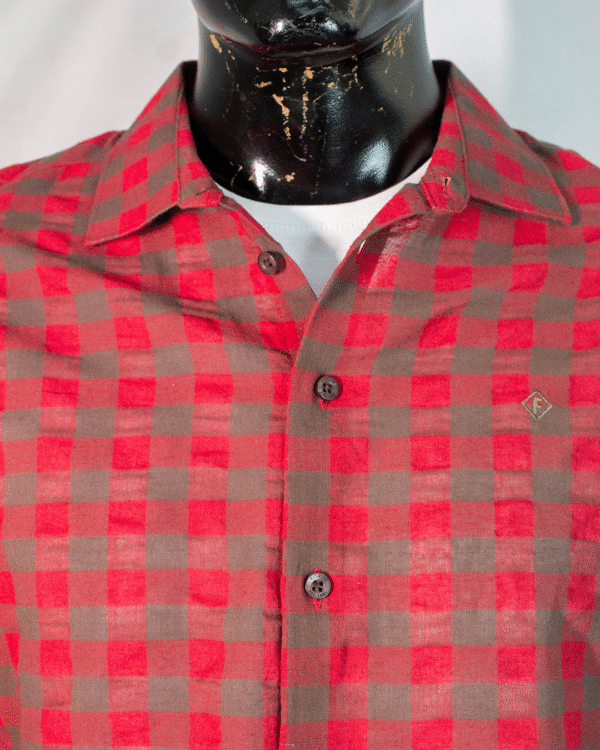 CAMISA MASCULINA MANGA LONGA FÓRUM XADREZ G - Imagem 5