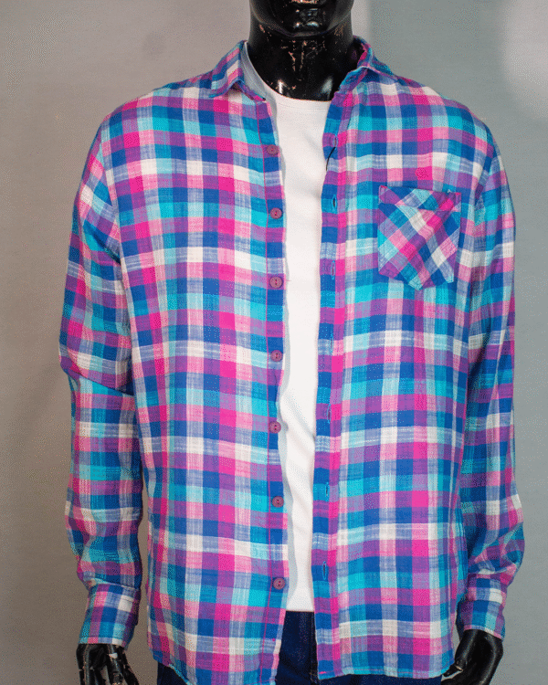 CAMISA MASCULINA MANGA LONGA CARLOS BRUSMAN XADREZ G - Imagem 7