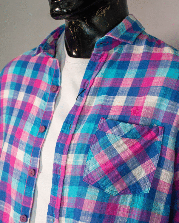 CAMISA MASCULINA MANGA LONGA CARLOS BRUSMAN XADREZ G - Imagem 6