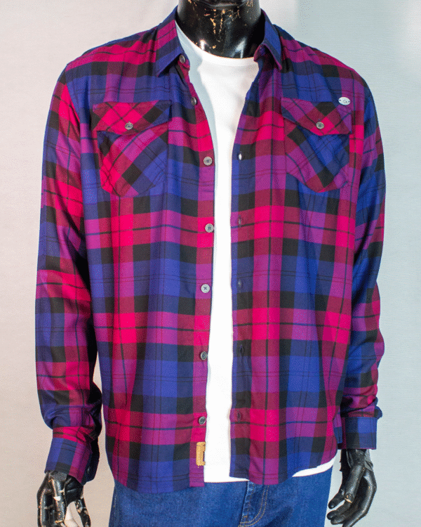 CAMISA MASCULINA MANGA LONGA OGOCHI XADREZ - Imagem 4
