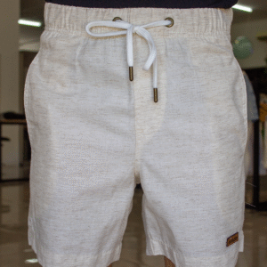 BERMUDA MASCULINA LINHO BEGE DUROFF NºP