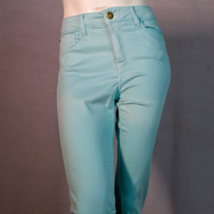 CALÇA FEMININA VERDE ACQUA TAM 38