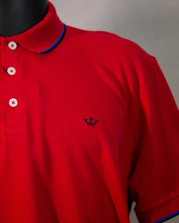 POLO DOCTHOS SLIM VERMELHO SCARLET G - Imagem 2