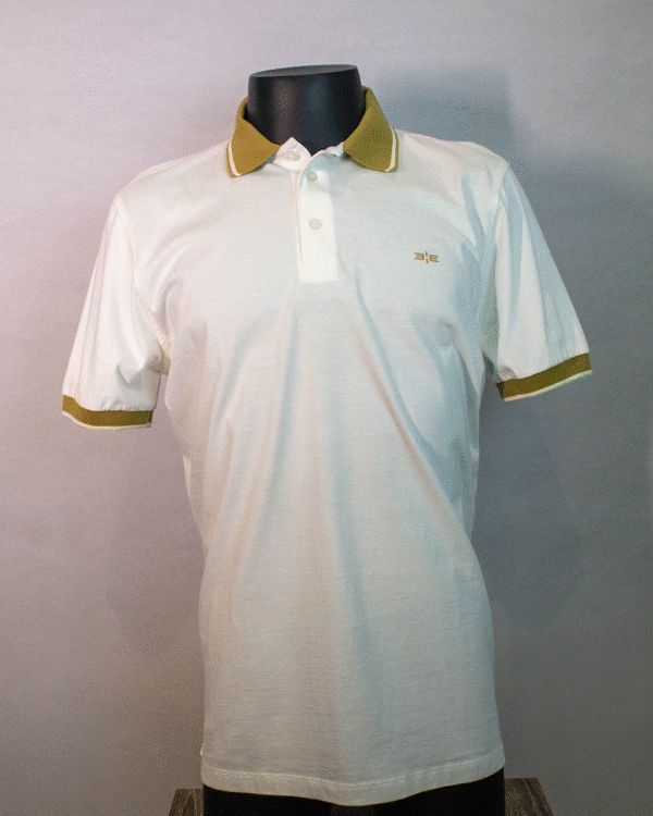 CAMISA POLO MANGA CURTA OFF WHITE NºM