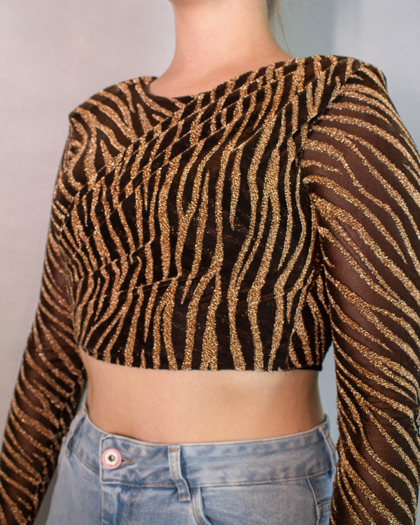 TOP CROPPED JUSTO FLOR DE LIS - Imagem 3