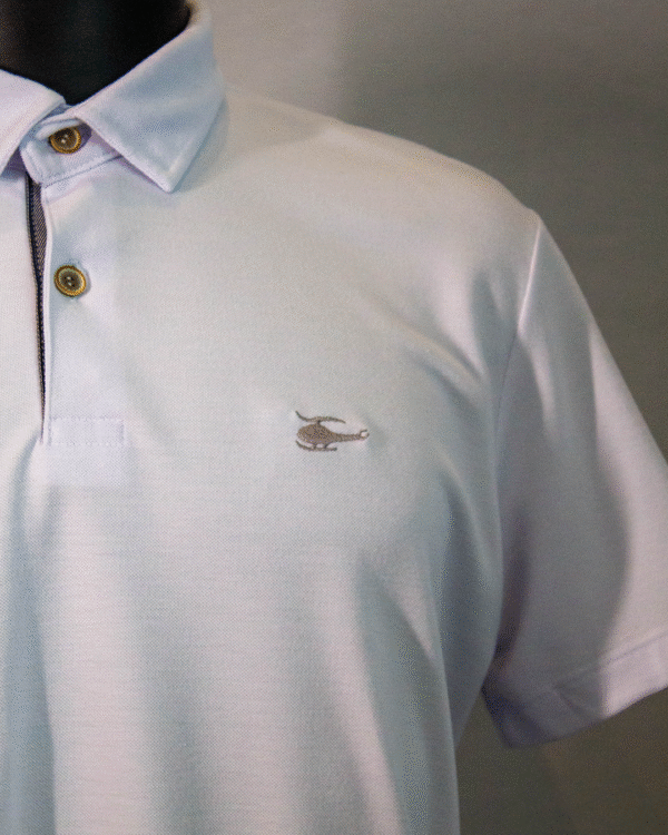 CAMISA POLO SALLO JEANS BRANCO G - Imagem 2
