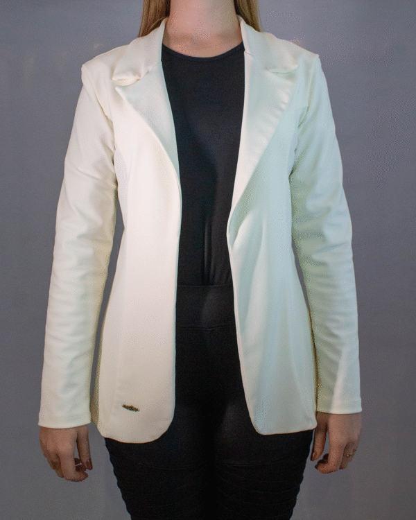 BLAZER FEMININO OFF WHITE KESSEY G