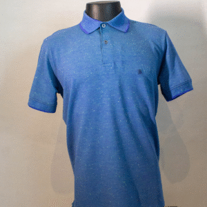 CAMISA POLO MANGA CURTA AZUL MÉDIO BAUGARTEN
