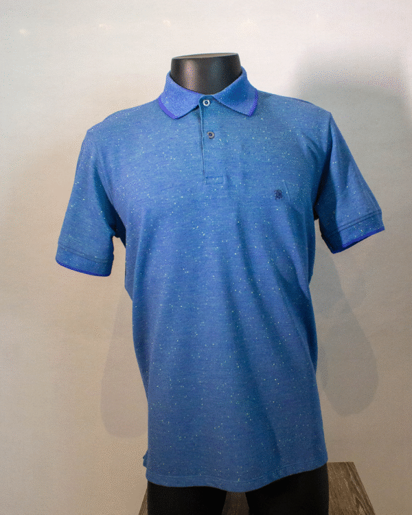 CAMISA POLO MANGA CURTA AZUL MÉDIO BAUGARTEN