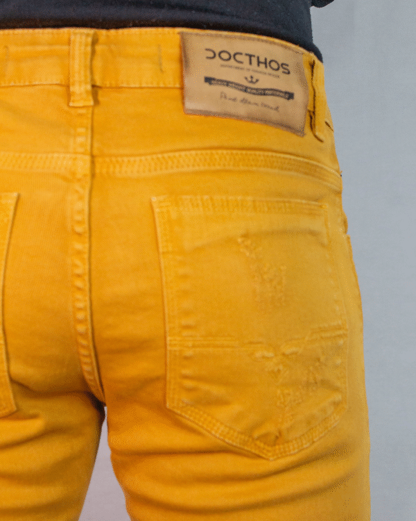 CALÇA JEANS MASCULINA MOSTARDA DOCTHOS Nº38 - Imagem 3