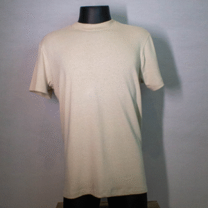 CAMISA SLIM GOLA ALTA MC BEGE LINHO DLZ NºG